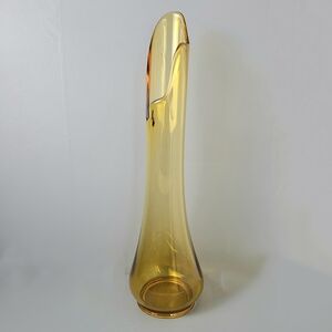 Le Smith Amber MCM Smoothie Swung Vintage 18" Vase